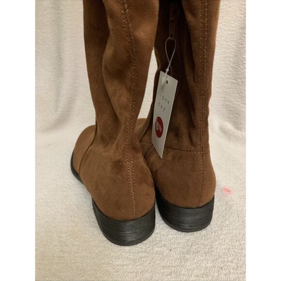 A New Day Sidney Thigh High Tall Boots Womens 6.5 Cognac Nwt - Picture 6 of 8